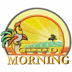 Chickens And Roosters Embroidery Design 10